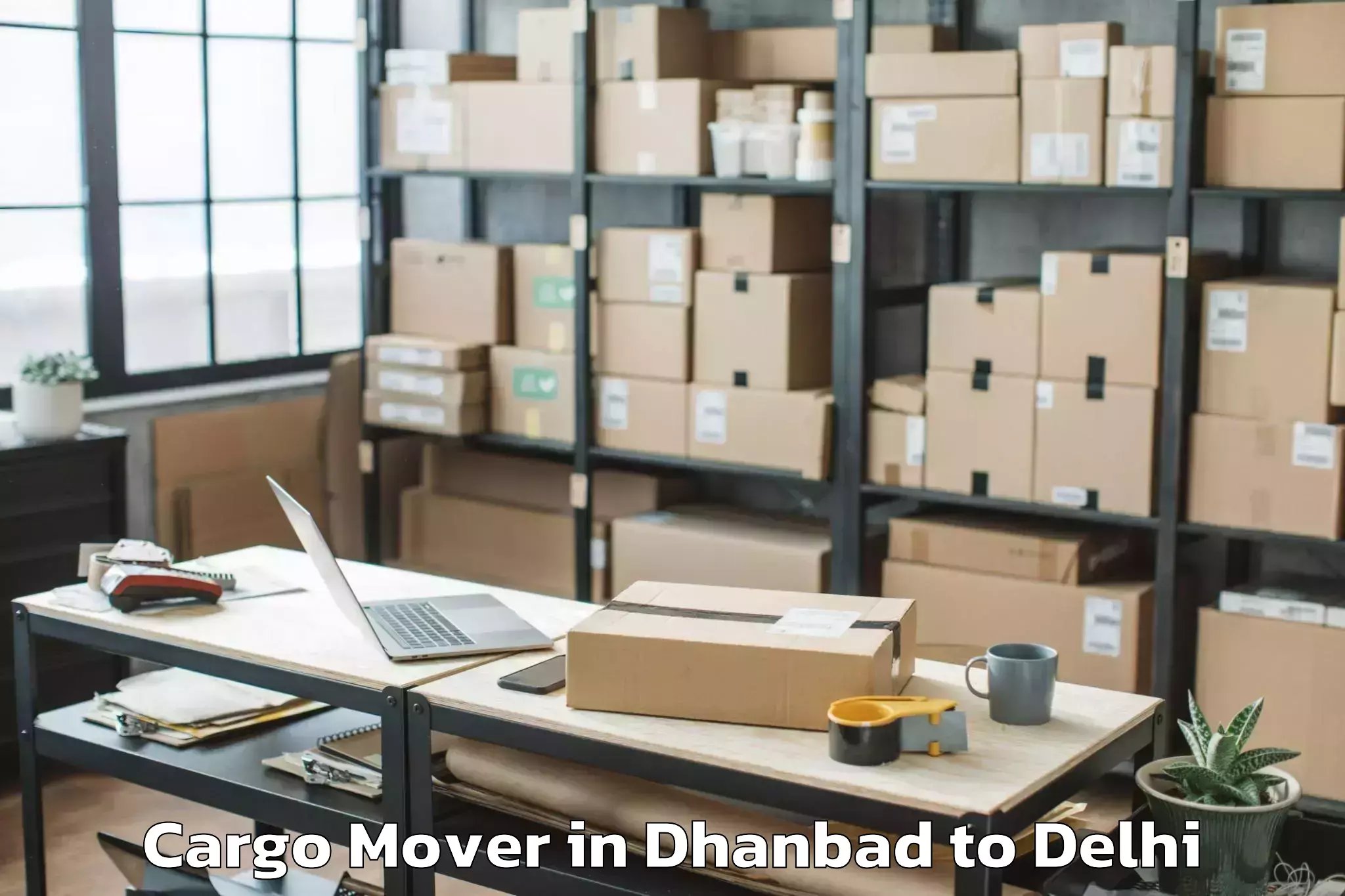 Dhanbad to Connaught Place Cargo Mover Booking